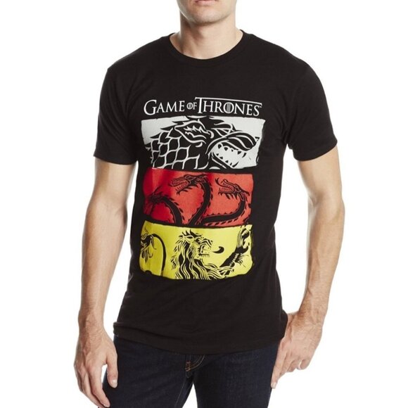 Game Of Thrones Black Short Sleeve Cotton Tee Size Small Crew Neck T-Shirt Top S - Picture 8 of 8